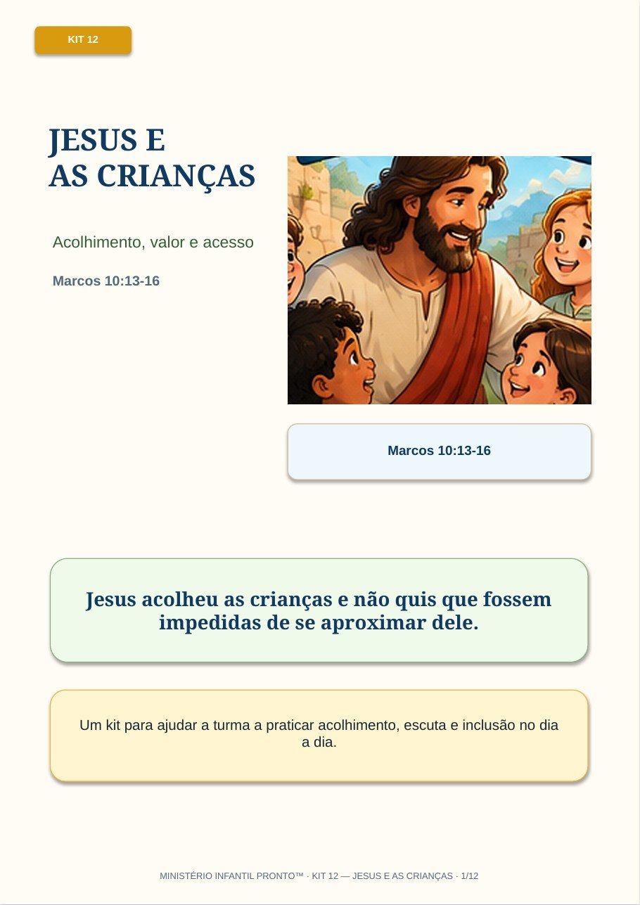 Kit Jesus e as Crianças